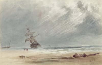 Storm Over a Coast by Giles Firman Phillips